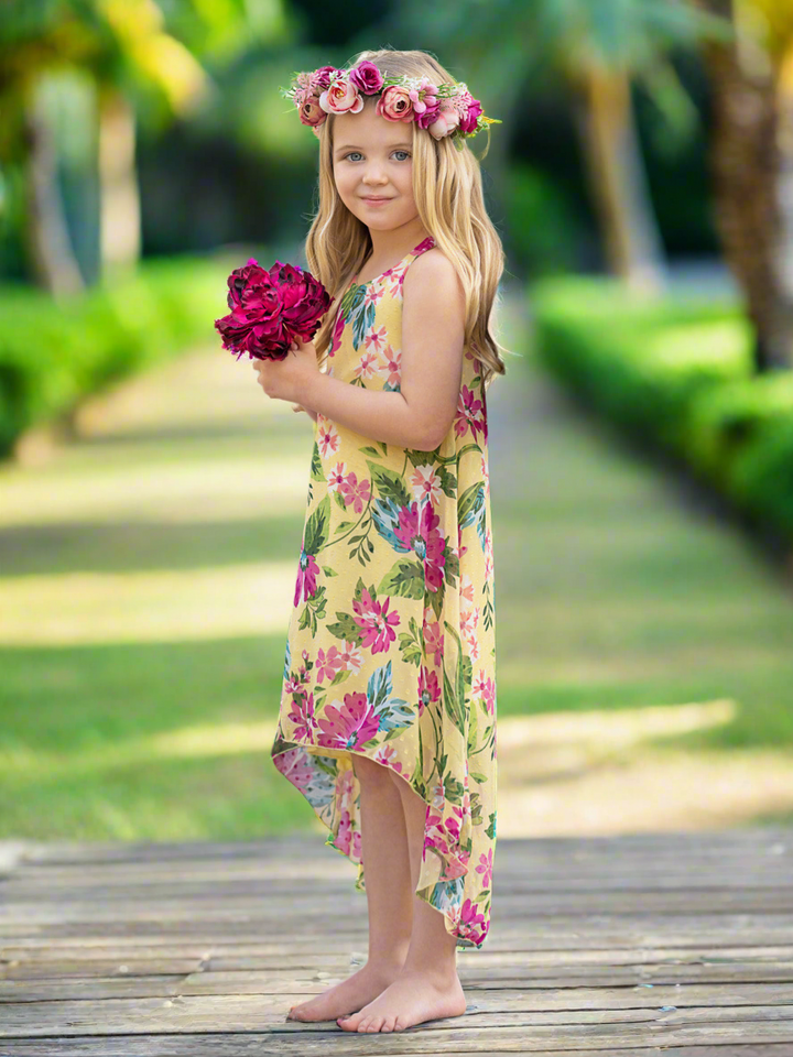 Sunny Breeze Sleeveless Hi-Lo Dress