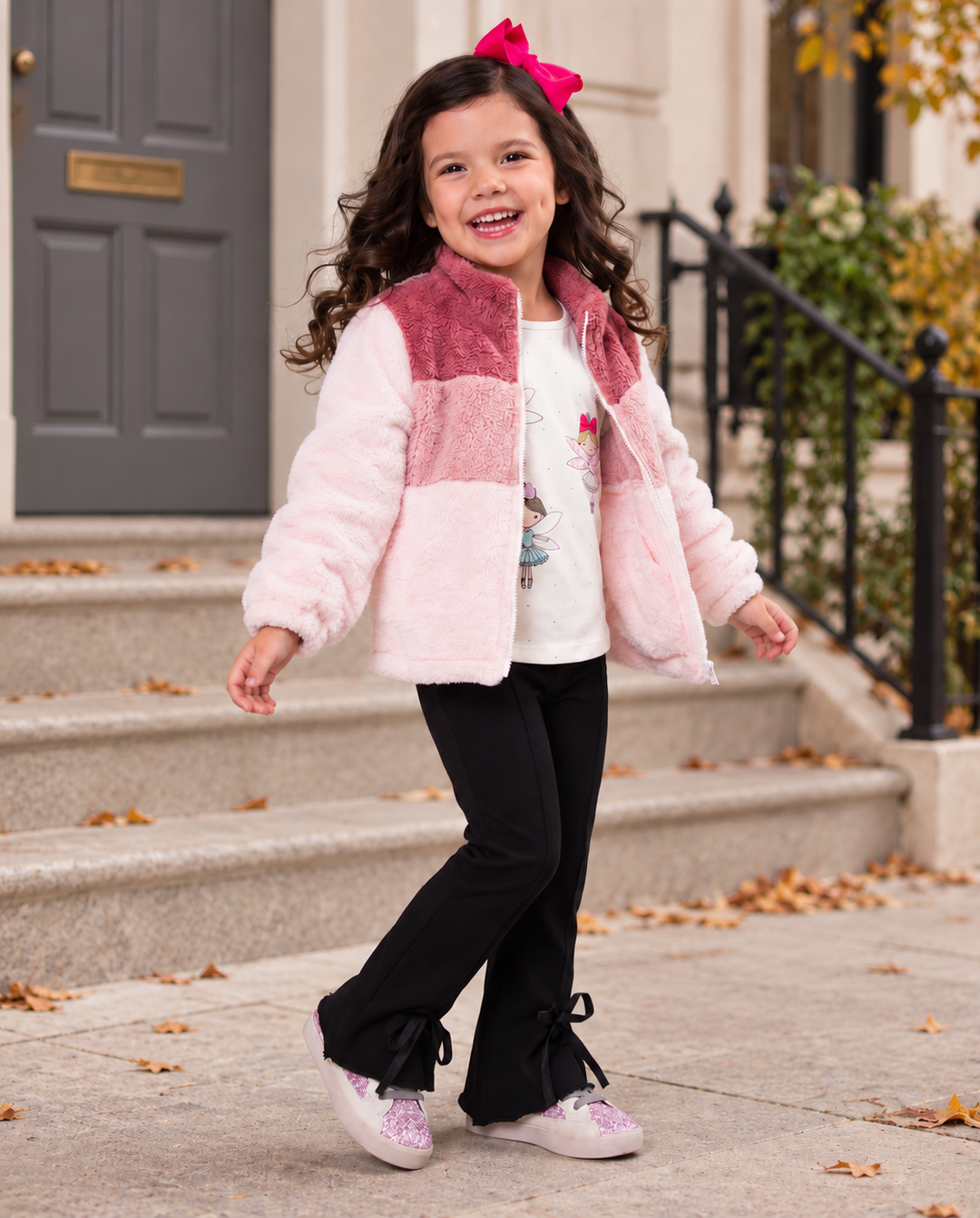 Pretty in Plush Pink Colorblock Sherpa Jacket