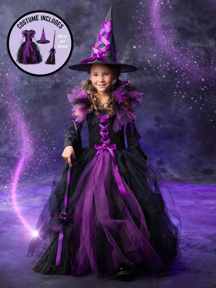 Girls Something Wicked Witch 3-Piece Tutu Costume Dress