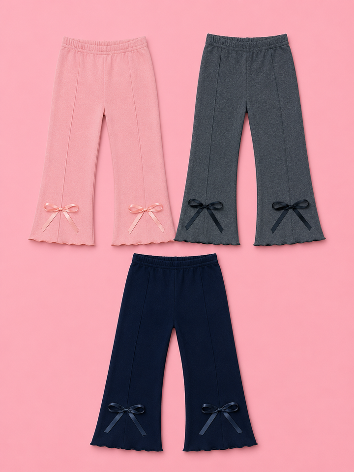 Everyday Bow Flare Pants 3-Piece Set