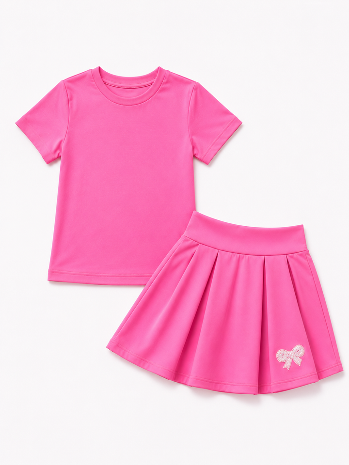 Pink Power Active Skort Set
