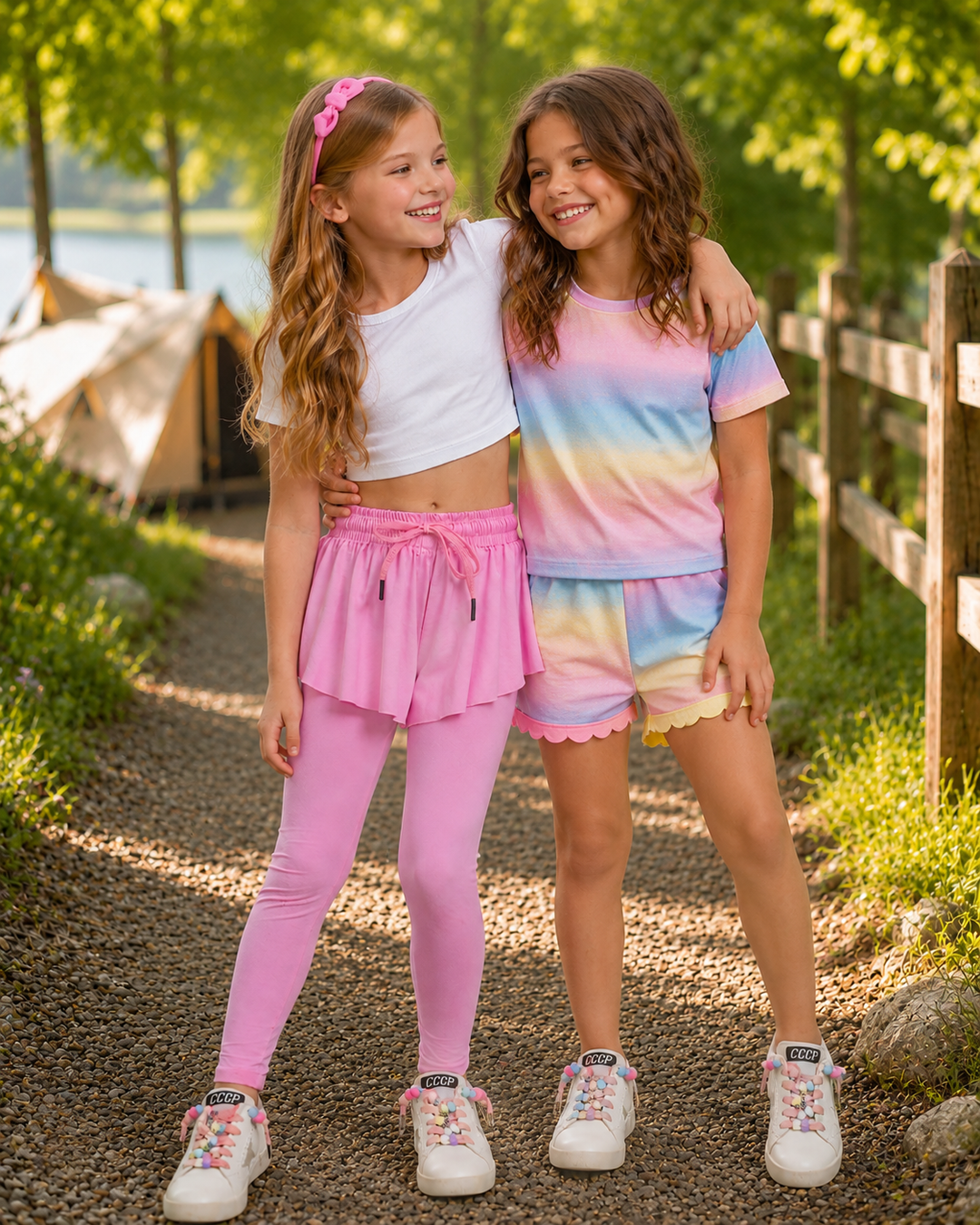 Play All Day 2-in-1 Butterfly Shorts with Leggings