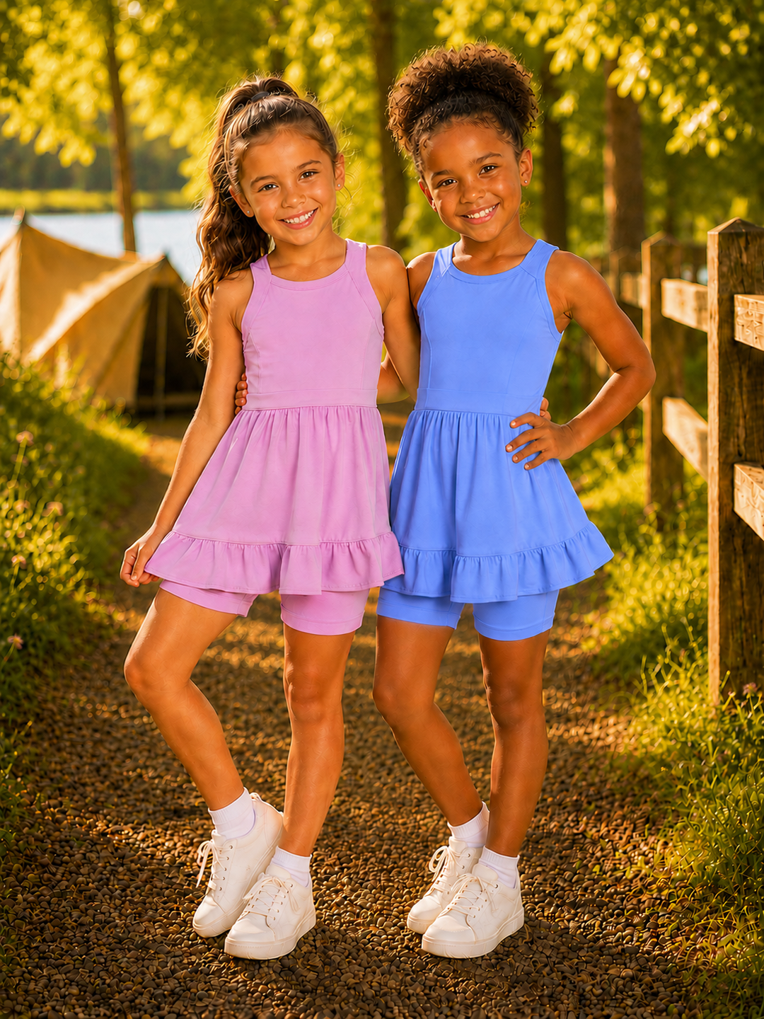 Court Twirl Ruffle Active Dress Set