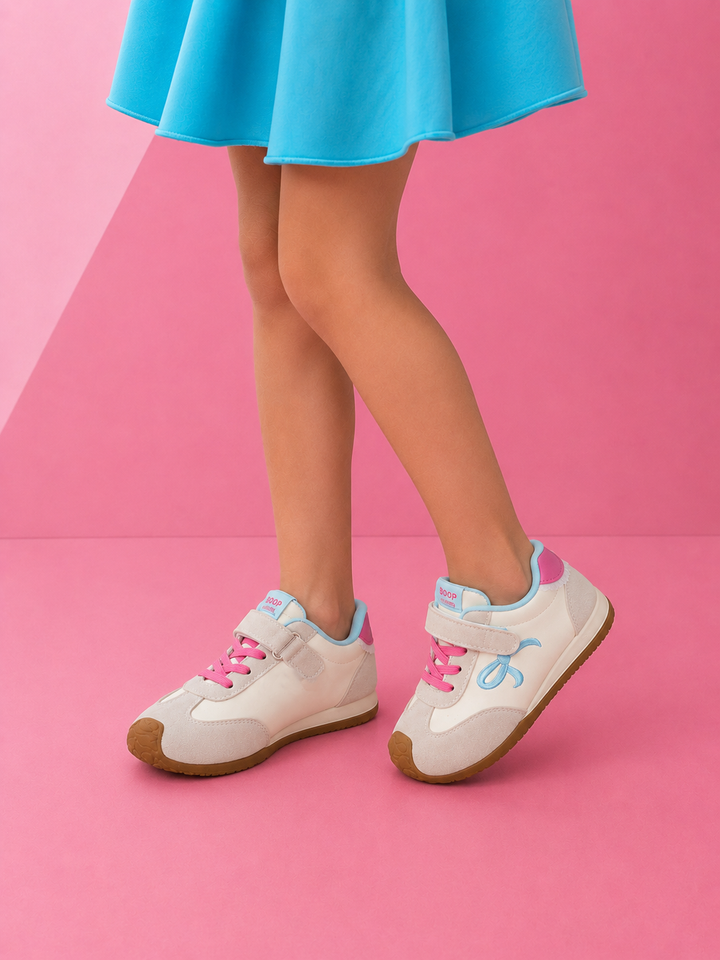 Pastel Pop Sporty Bow Sneakers