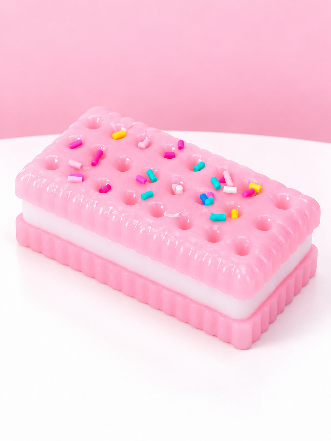 Pretty in Pink Ice Cream Sandwich Taba Squishy Toy