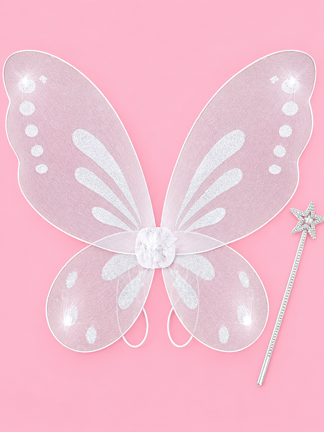 Sparkle Glitter Fairy Wings 2-Piece Set