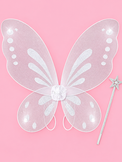 Sparkle Glitter Fairy Wings 2-Piece Set