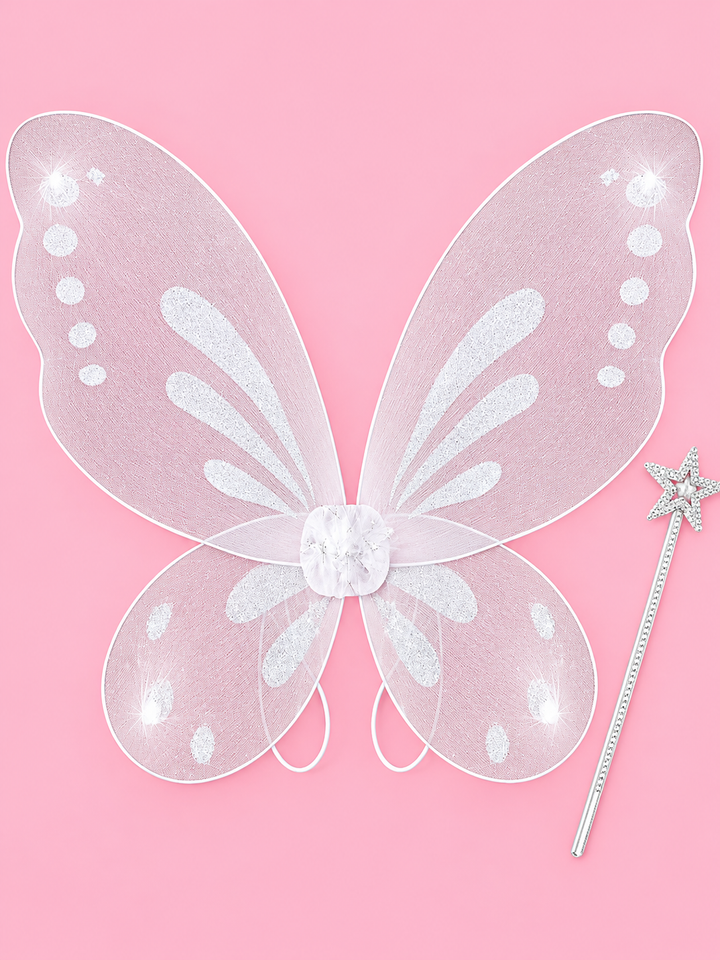 Sparkle Glitter Fairy Wings 2-Piece Set