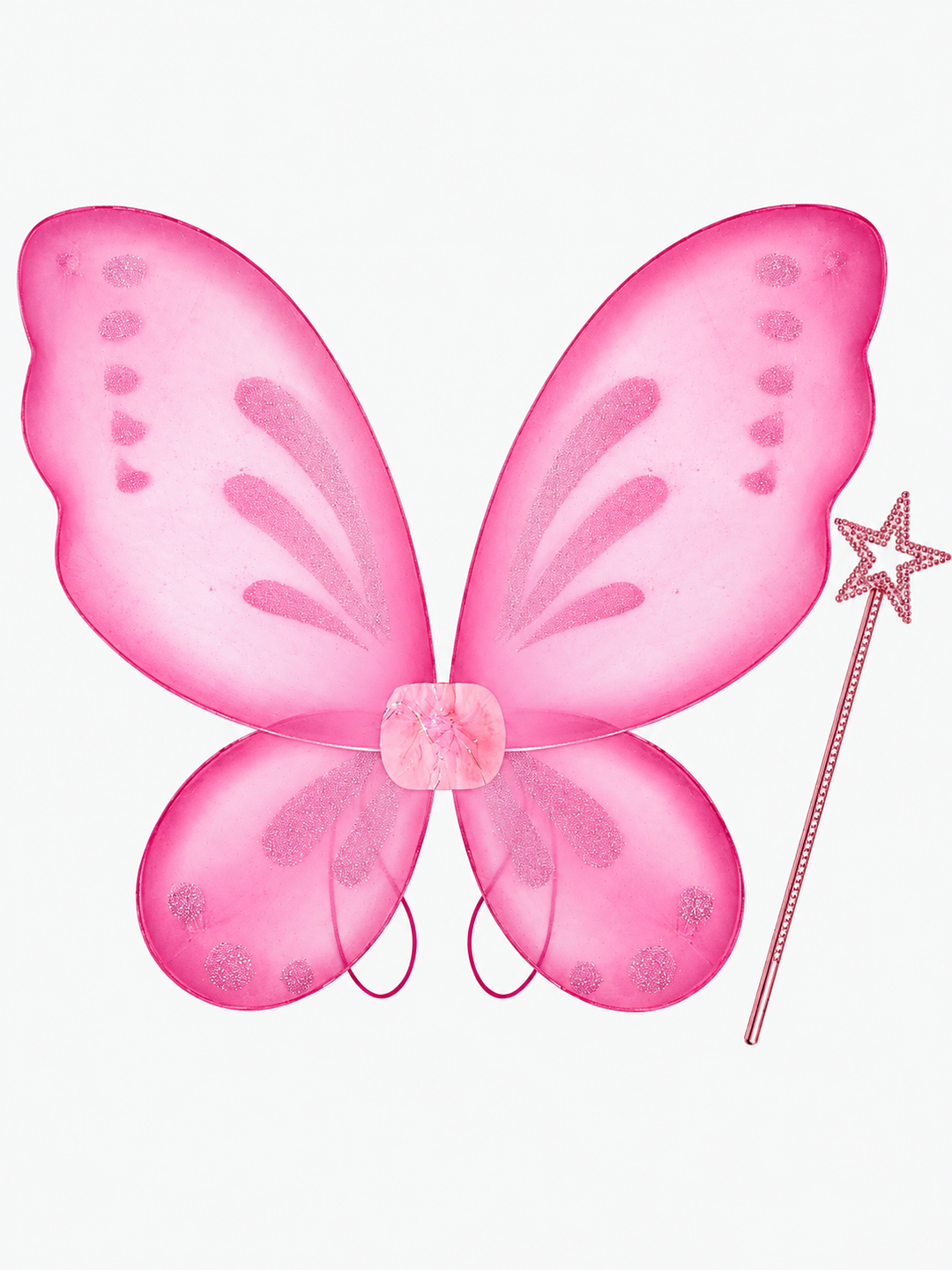 Sparkle Glitter Fairy Wings 2-Piece Set