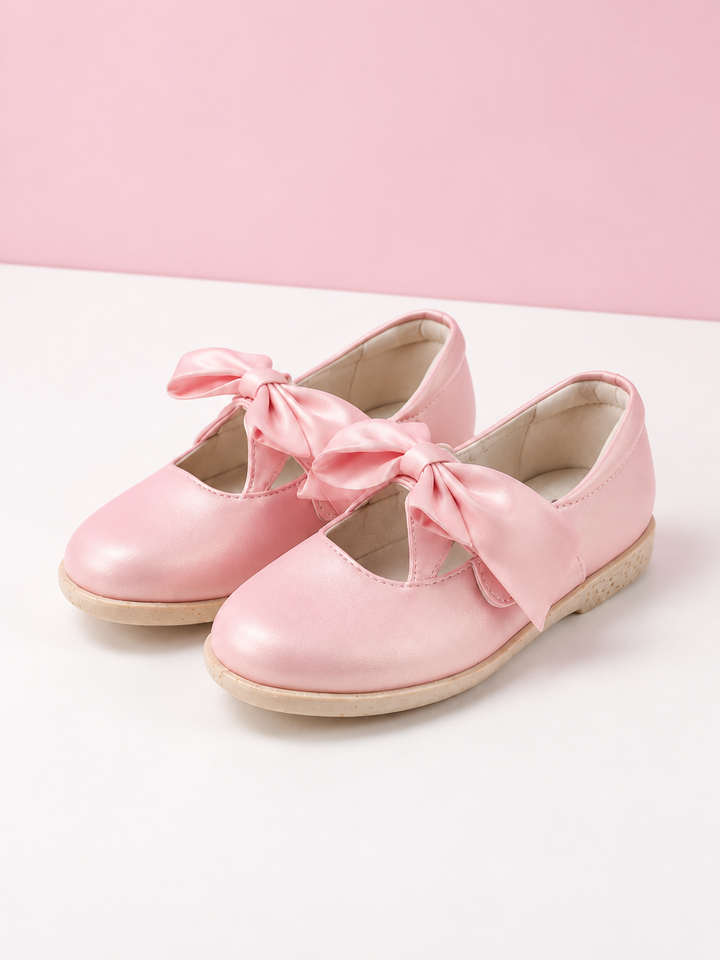 Sweet Satin Bow Mary Jane Flats