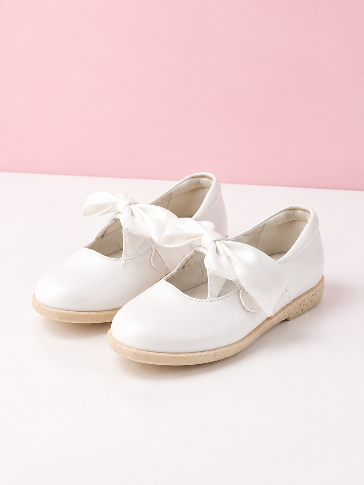 Sweet Satin Bow Mary Jane Flats