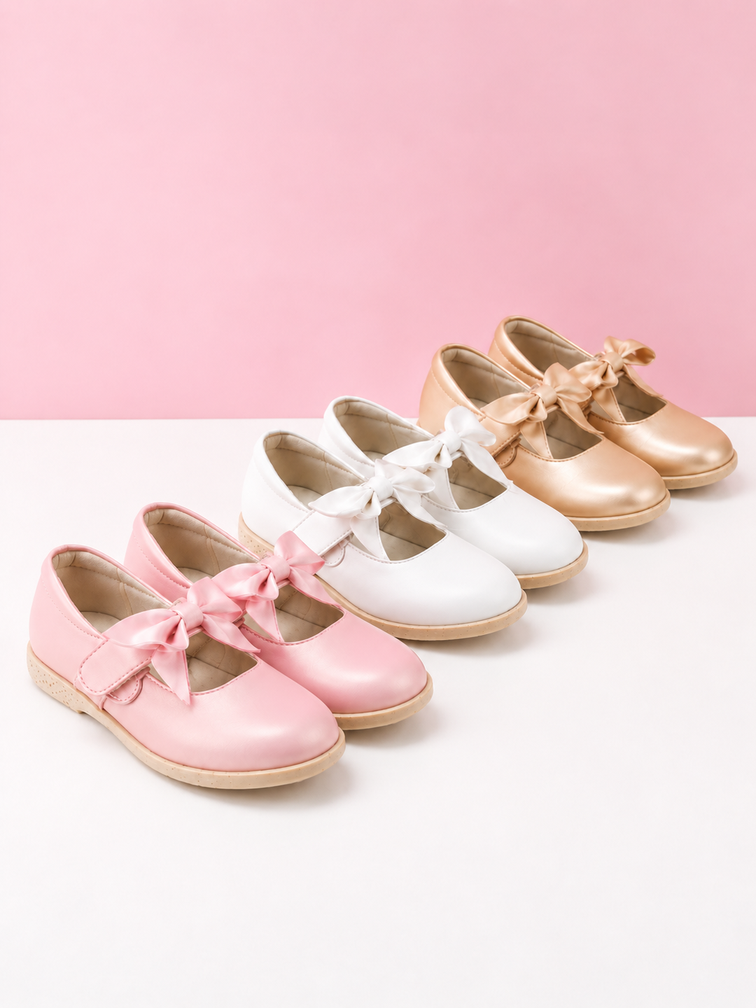 Sweet Satin Bow Mary Jane Flats