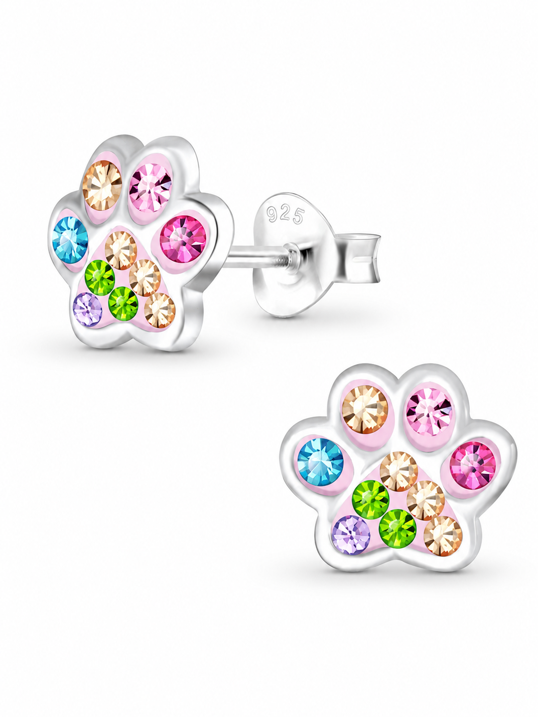 Sterling Silver Stud Earrings Dog Lovers Mia Belle Girls