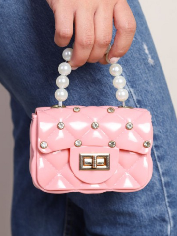 Little Girls Accessories | Mini Jelly Rhinestone Crossbody Purse