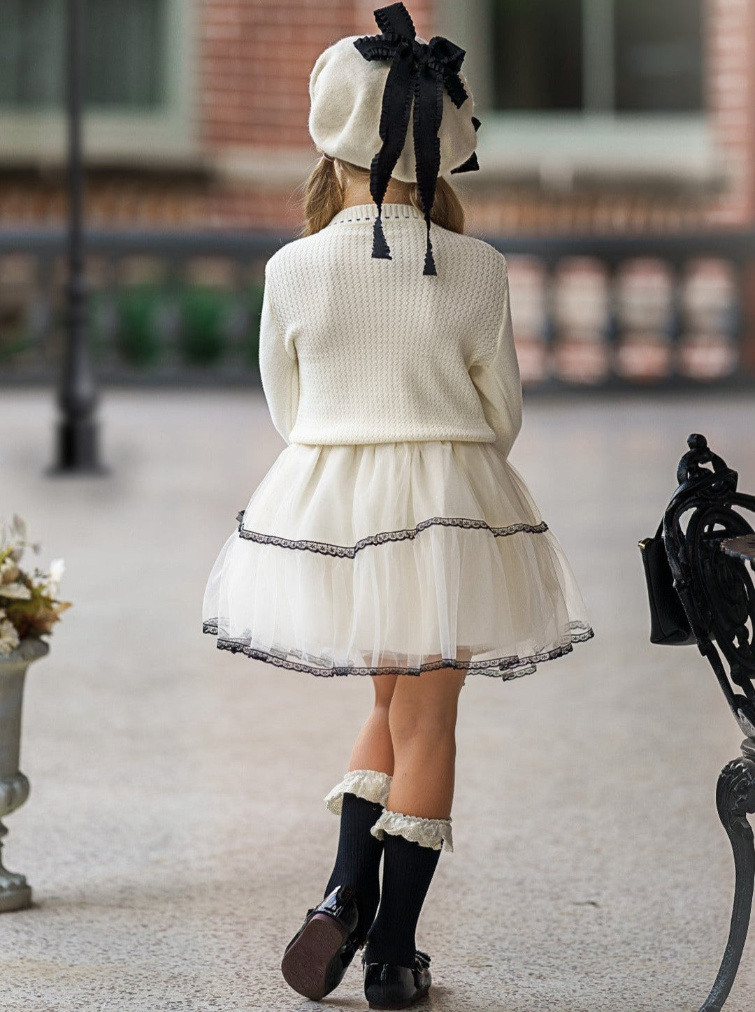 Girls Preppy Chic Clothes | Sweater & Tutu Skirt Set