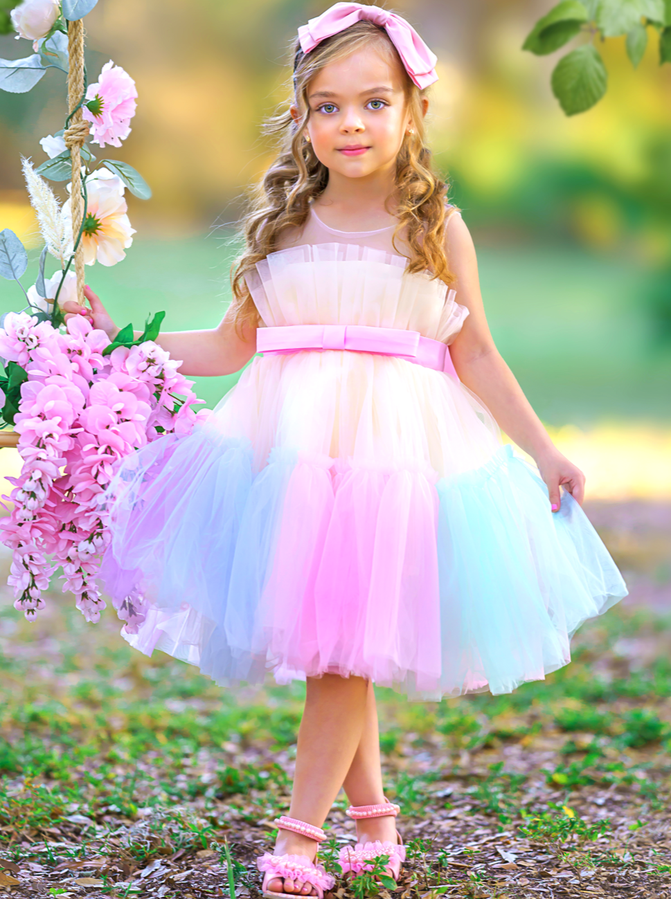 pastel color dress for party Girls Formal Dresses