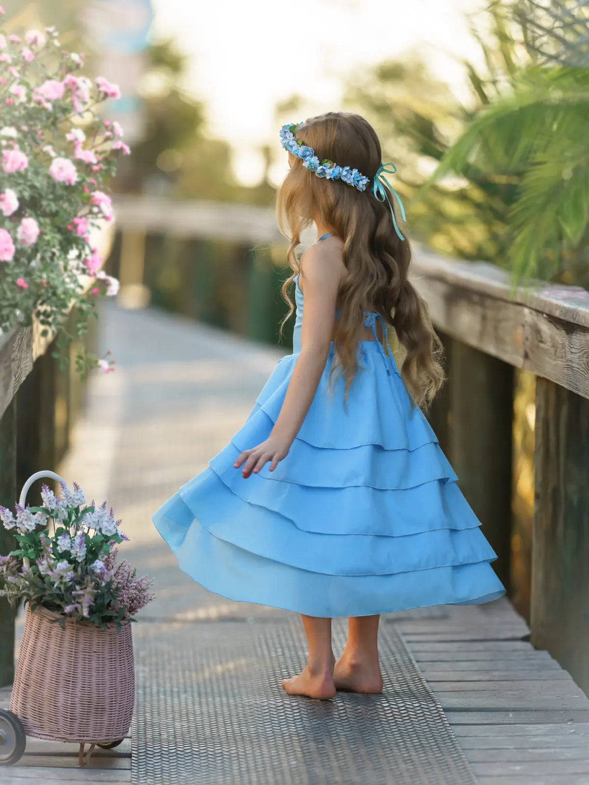 blue dress toddler Stillwater Float Girls Dresses Summer Sleeveless Mesh Princess Dresses Casual Childrens Sarees Girls Style Sleeve length Toddler Spring Dresses | Girls