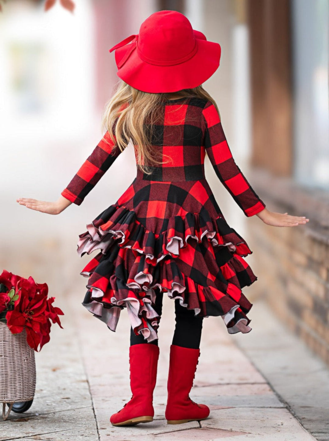 Style Queen Buffalo Plaid Tunic Mia Belle Girls