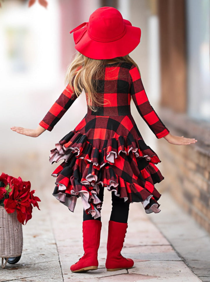 Style Queen Buffalo Plaid Tunic Mia Belle Girls