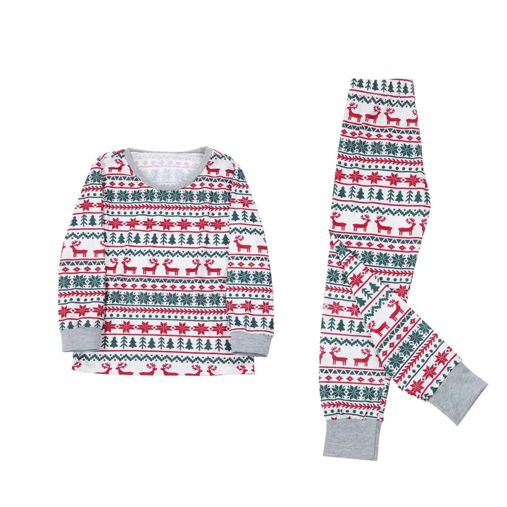 Family Style Winter Reindeer Pajamas Mia Belle Girls