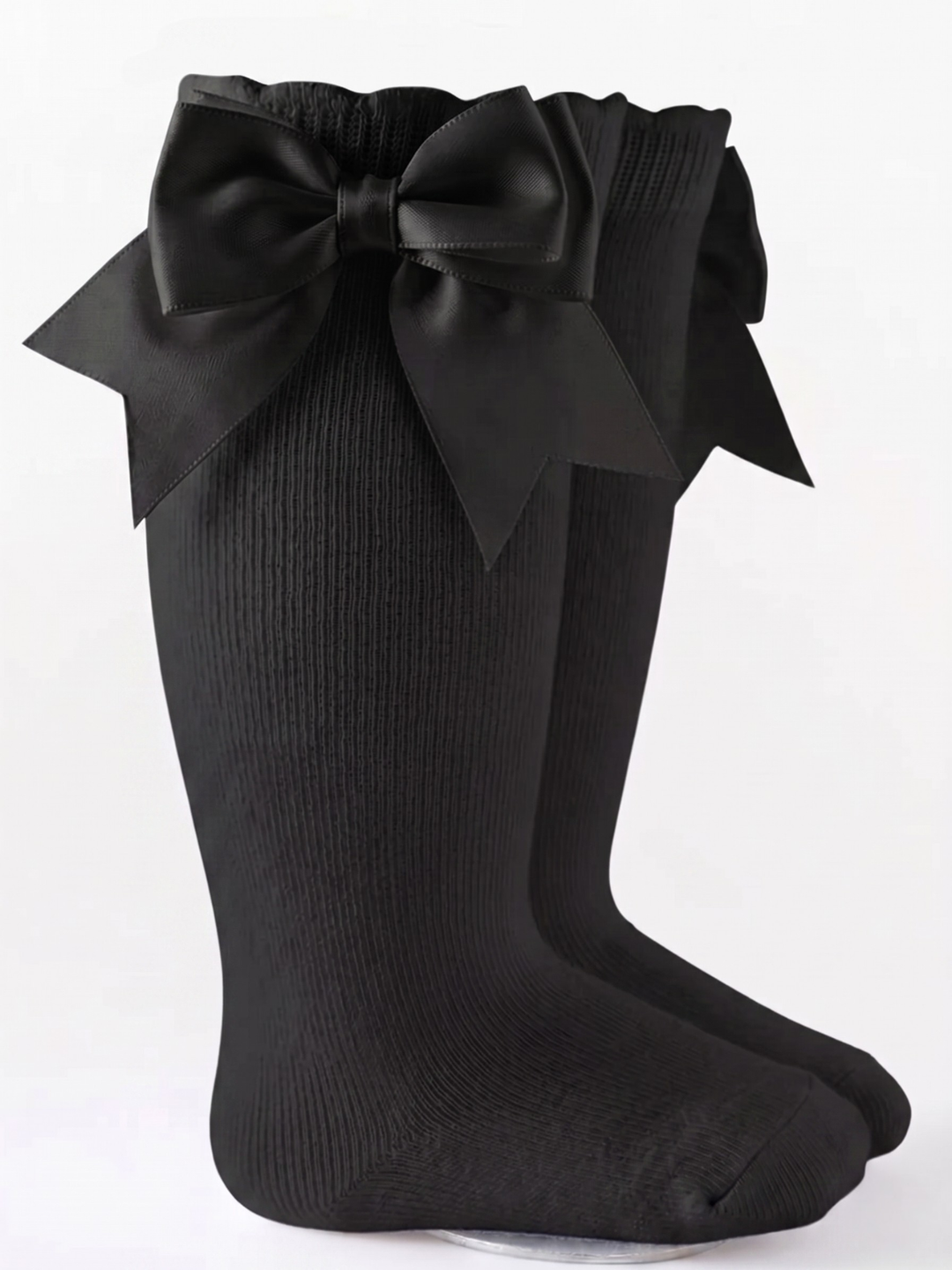 All Dolled Up Silky Bow Knee-High Socks