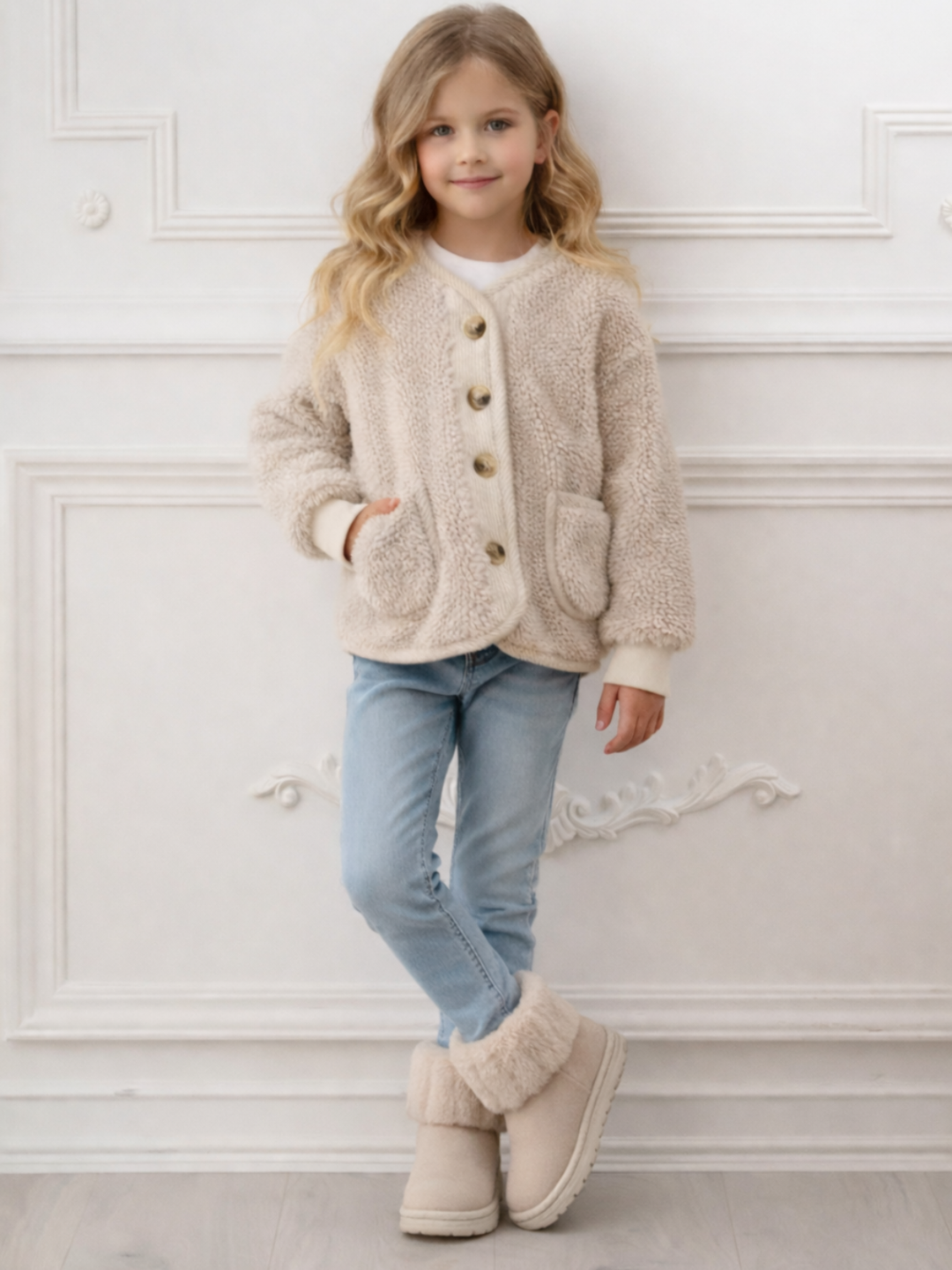 Downy Darling Fuzzy Jacket Mia Belle Girls