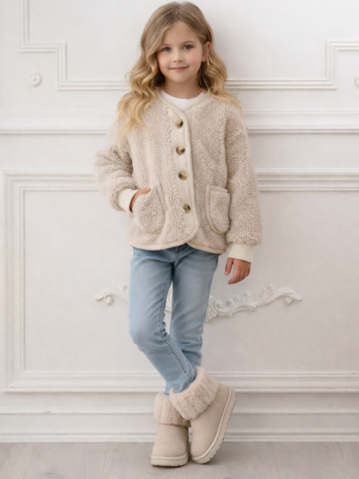 Downy Darling Fuzzy Jacket Mia Belle Girls