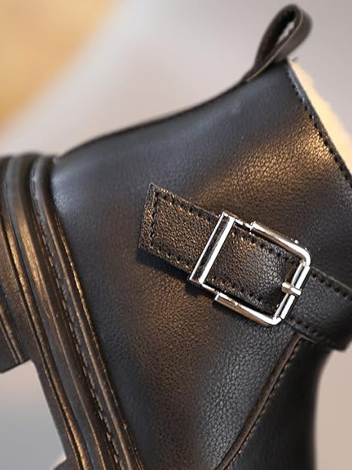 Pamper Her Toes Fur-Lined Buckle Boots By Liv and Mia Mia Belle Girls