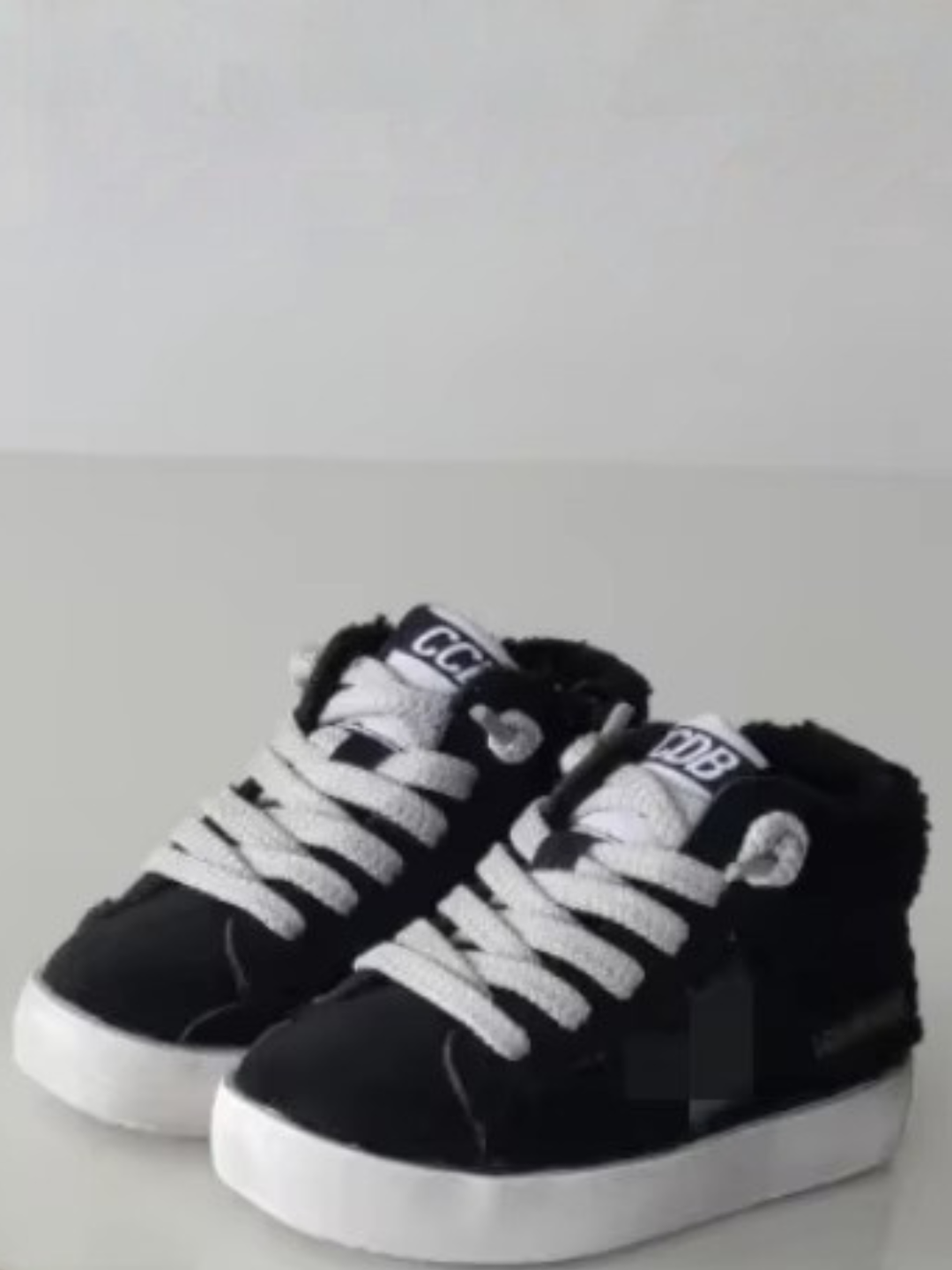 Girls Fuzzy High-Top Sneakers by Liv and Mia Mia Belle Girls