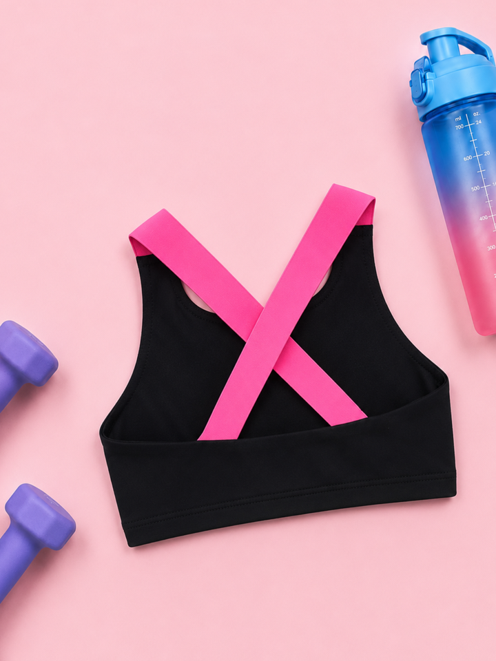 girls workout outfit crop top athletic wear