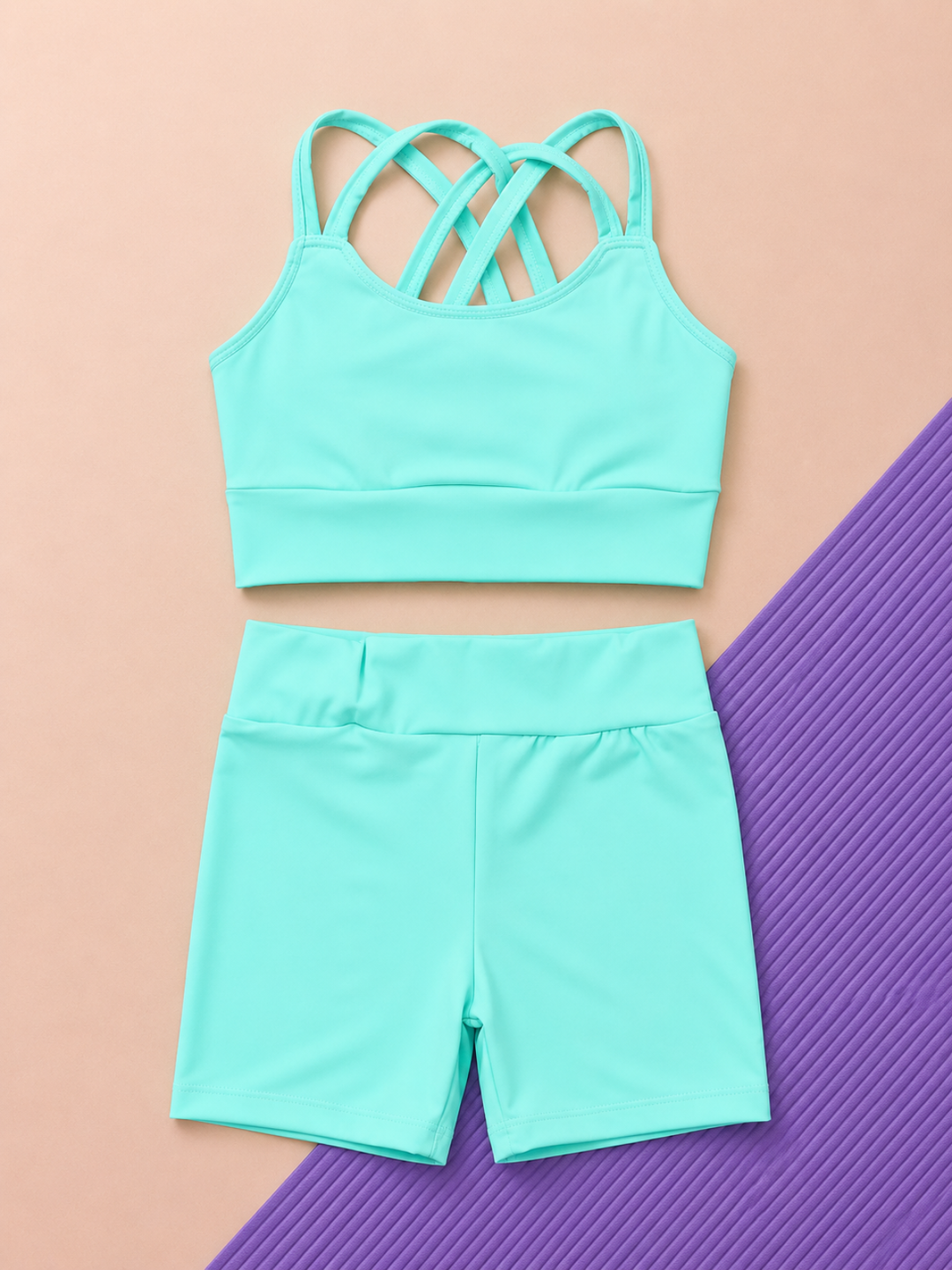 kids performance outfit gymnastics dance active set