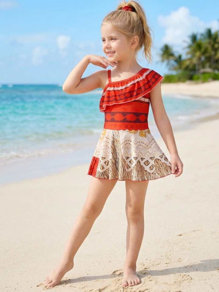 Island Princess One-Piece Swimsuit Mia Belle Girls