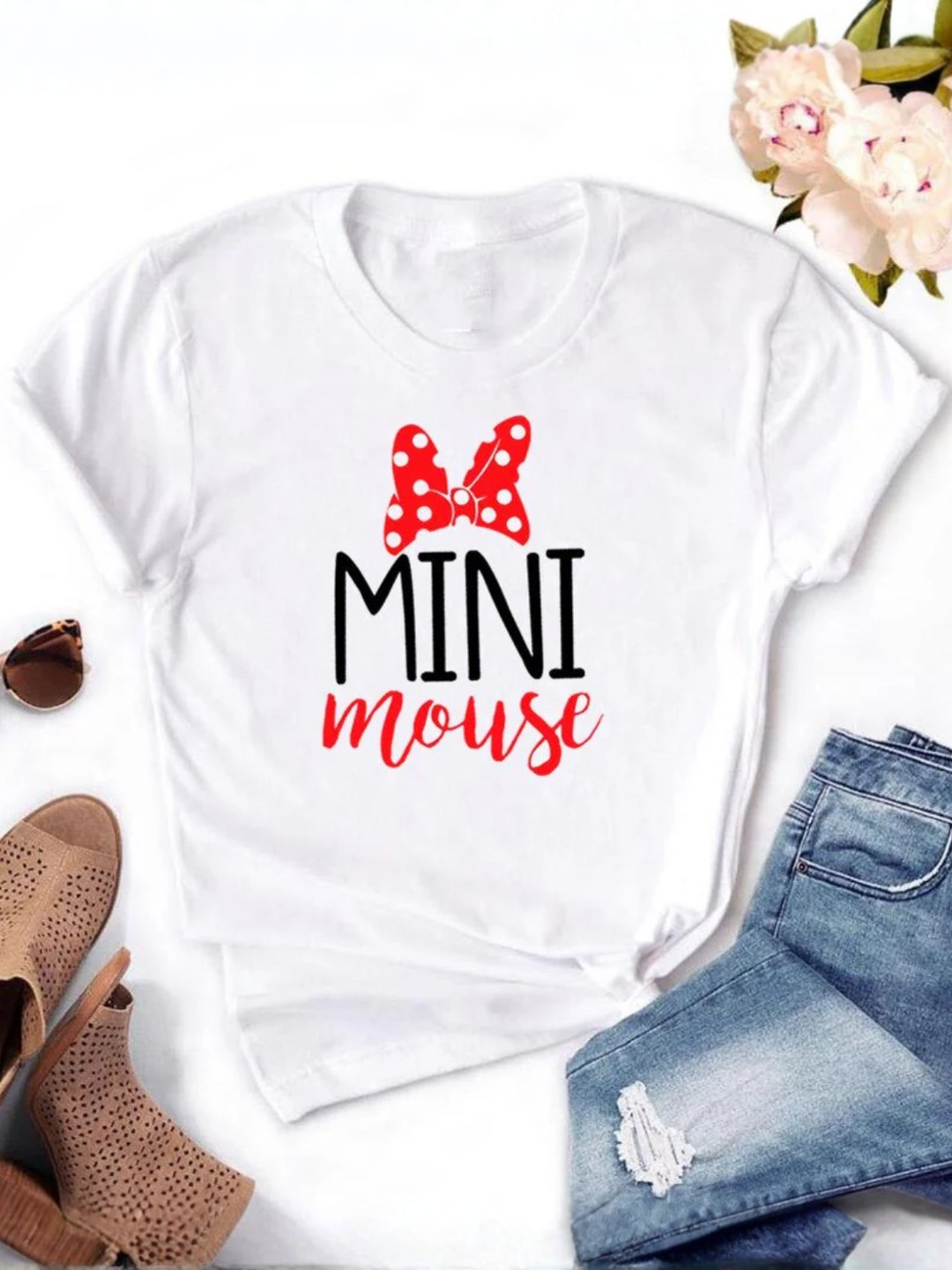 Mommy and Me Matching Mouse Slogan Tops Mia Belle Girls
