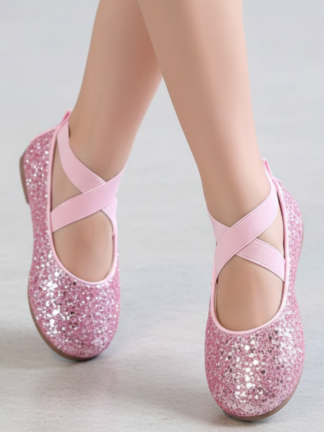 Sparkly Glitter Ballet Flats By Liv and Mia