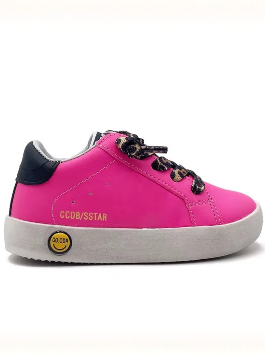 Girls Hot Pink Vibrant Lace-Up Sneakers by Liv and Mia Mia Belle Girls