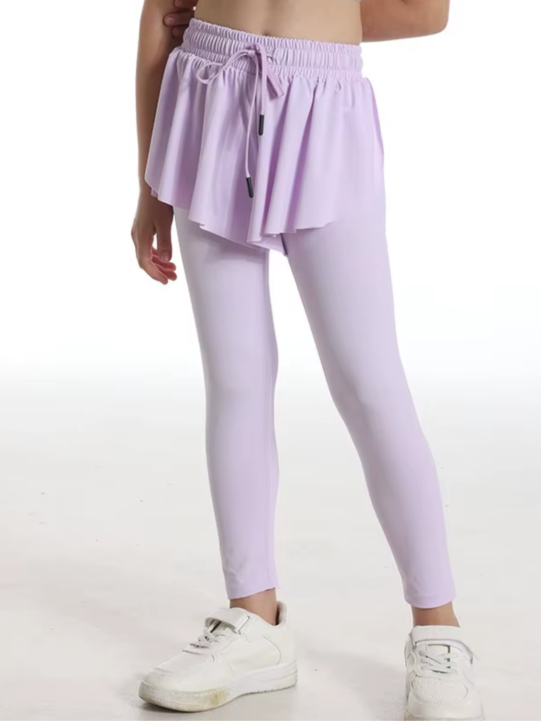 girls dance outfit skirted leggings athletic wear