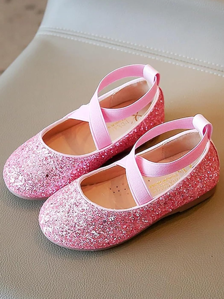 Sparkly Glitter Ballet Flats By Liv and Mia