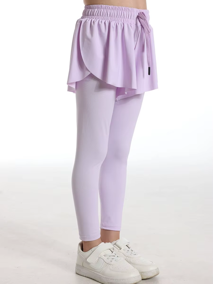 kids summer camp outfit skort leggings with pocket