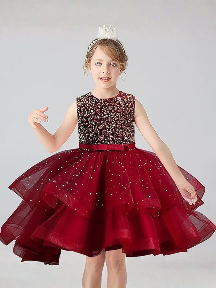 Look At Me Sparkle Sequin Belted Dress – Mia Belle Girls