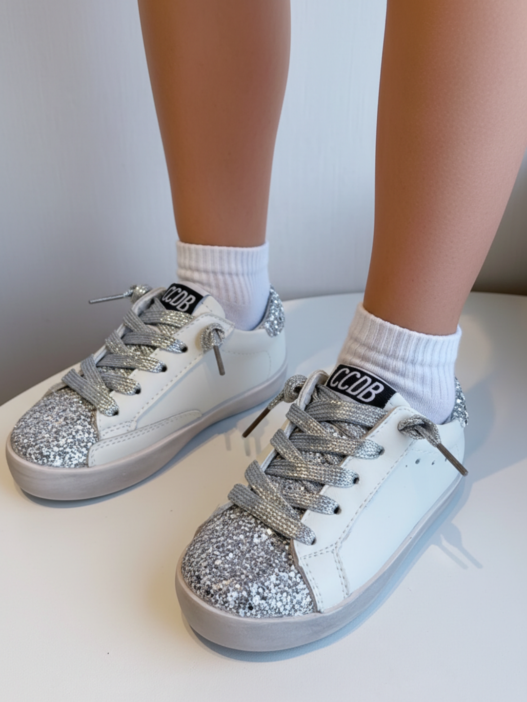 Glitter Gal Casual Sneakers by Liv and Mia Mia Belle Girls