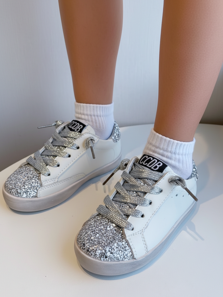 Glitter Gal Casual Sneakers by Liv and Mia Mia Belle Girls