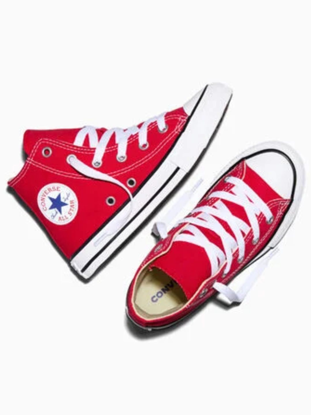 Seeing Red High Top Canvas Sneakers By Liv and Mia Mia Belle Girls