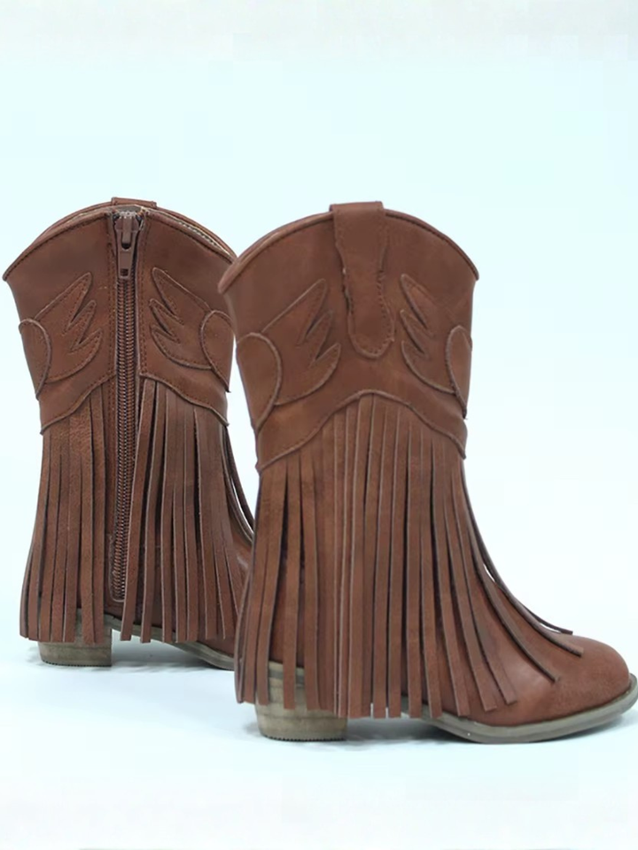 Wild West Charm Fringe Cowboy Boots By Liv and Mia Mia Belle Girls