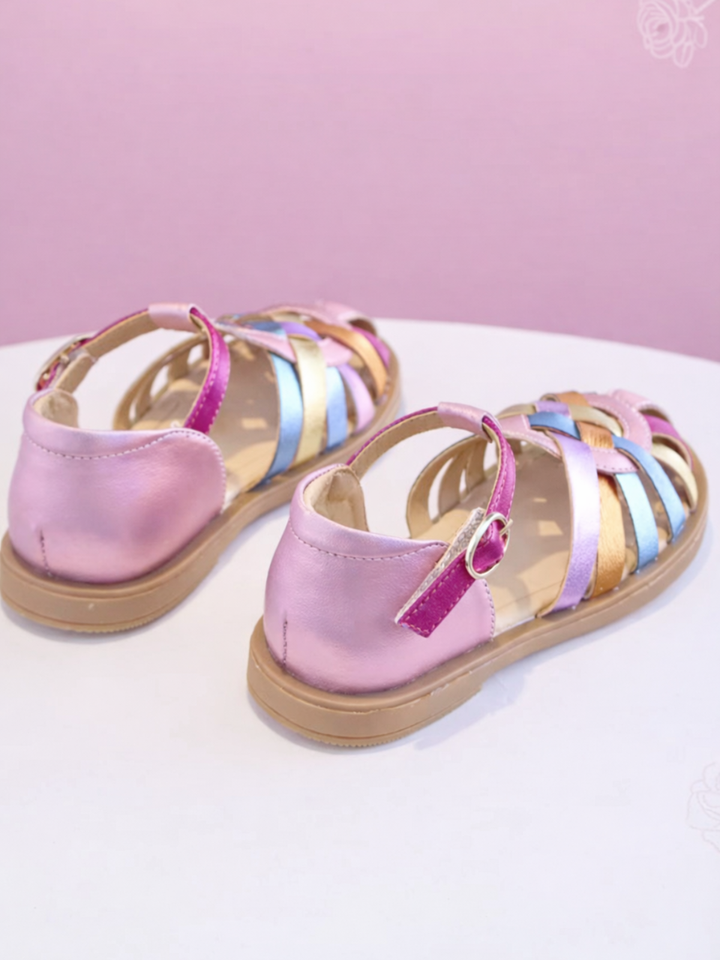Pastel Rainbow Fisherman Sandals