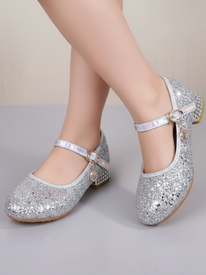Fairytale Footwear Sequin Mary Jane Heels By Liv and Mia Mia Belle Girls