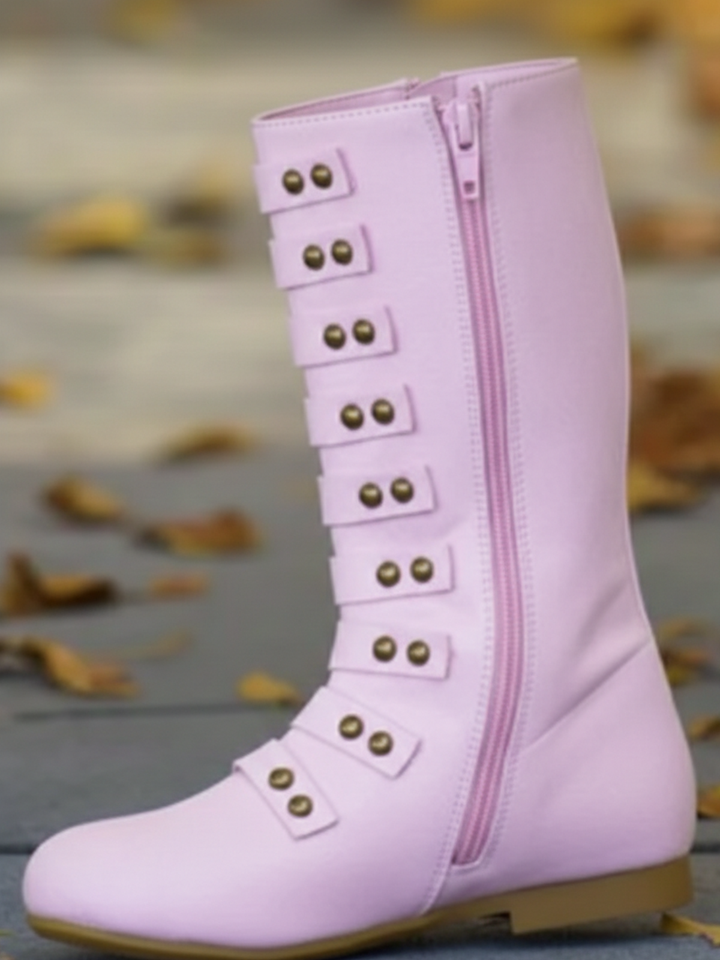 Military Style Studded Boots  By Liv and Mia Mia Belle Girls