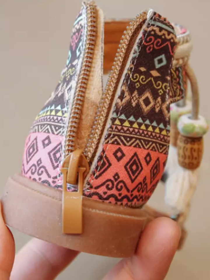 Boho Tassel Gladiator Sandals by Liv and Mia