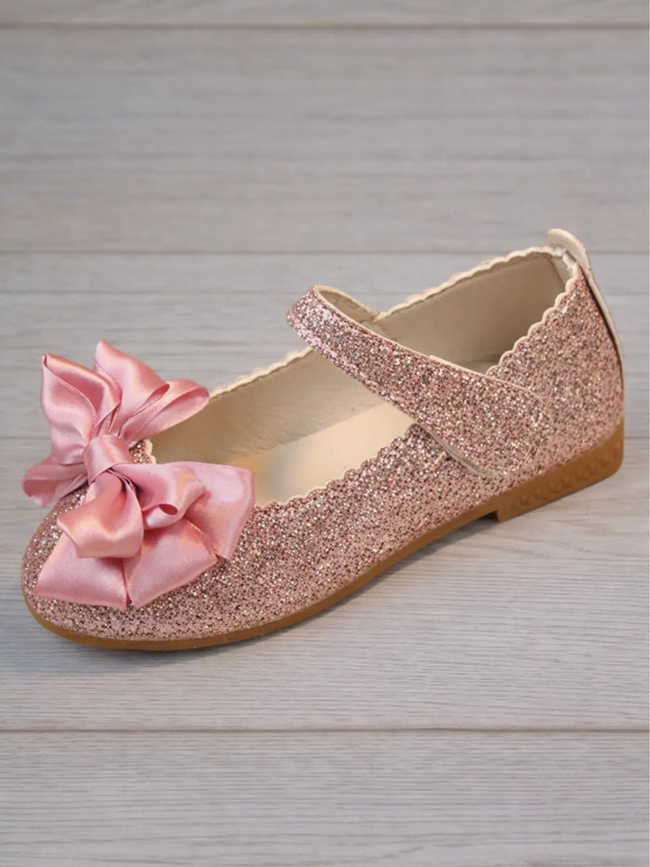 Step and Shine Glitter Bow Shoes By Liv and Mia Mia Belle Girls