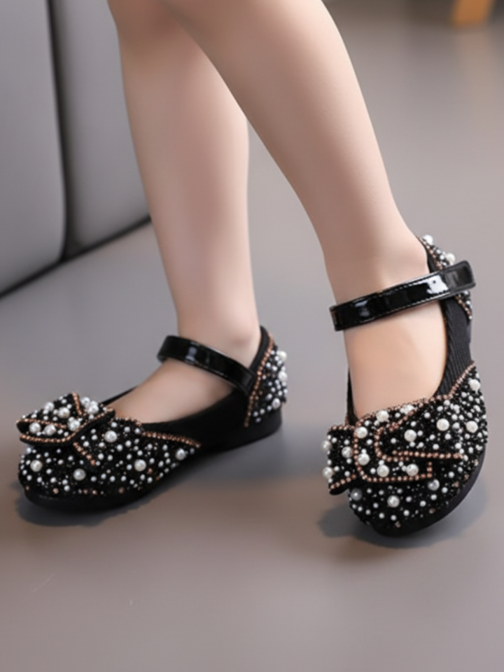 Pearls N' Rhinestones Ballerina Flats By Liv and Mia Mia Belle Girls