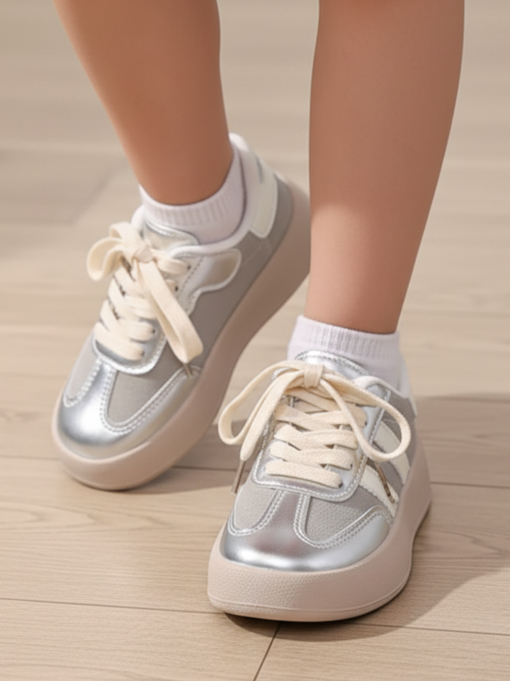 Cool Kids Metallic Sneakers By Liv and Mia Mia Belle Girls